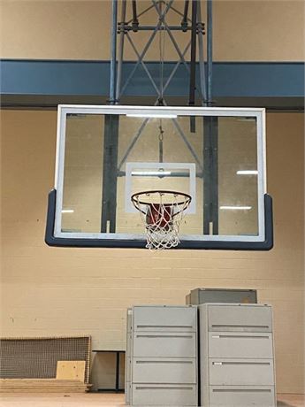 Events Viewbid - Set of 4 - Gymnasium Basketball Nets W/ Backboards ...