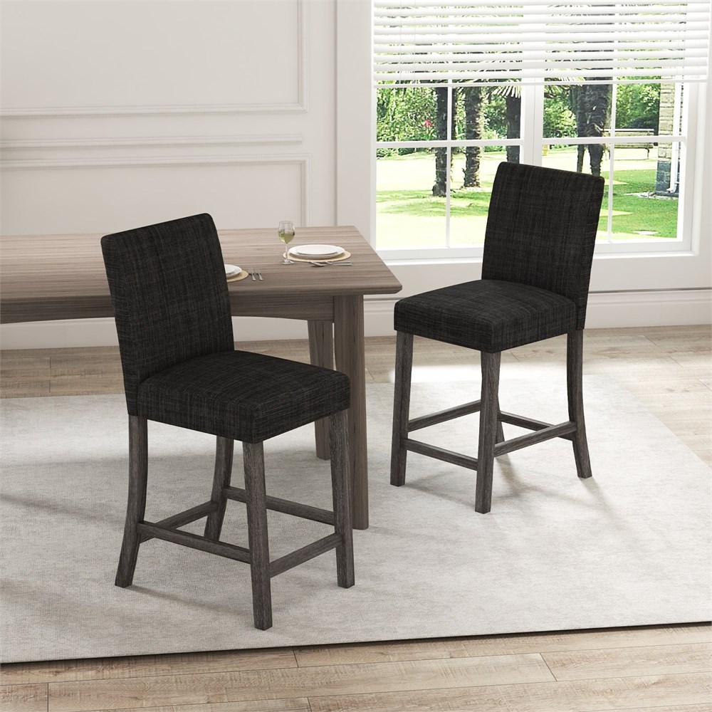 Events Viewbid - Counter Height Bar Stools Set of 2 with Back and ...