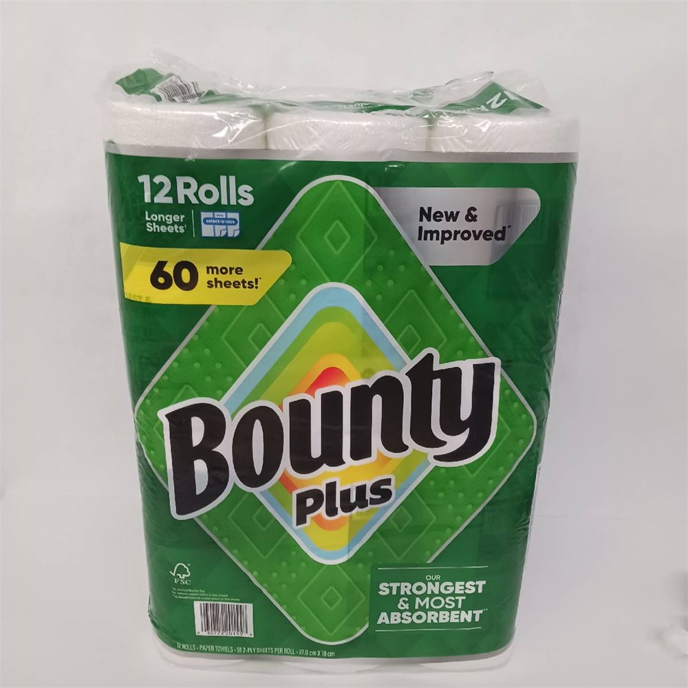 Events Viewbid - Bounty Plus 12 Rolls 2PLY Papertowel