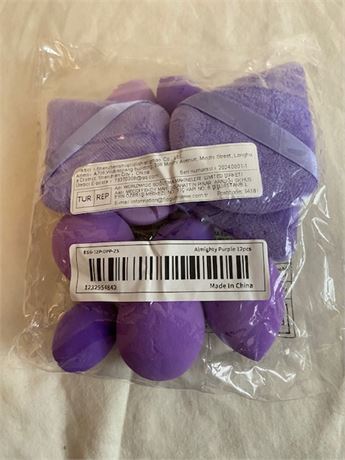 Events Viewbid - 12 Piece Set Purple make Up Applicator Sponges ...
