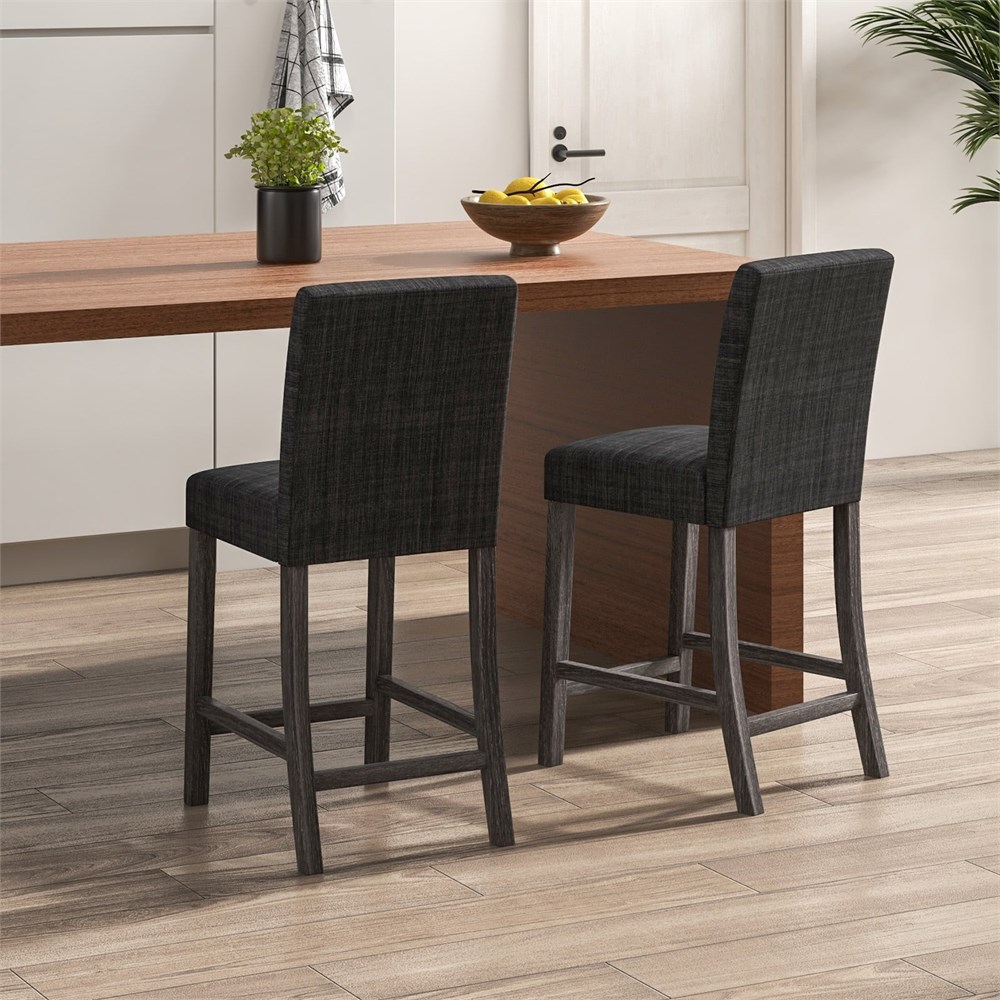 Events Viewbid - Counter Height Bar Stools Set of 2 with Back and ...