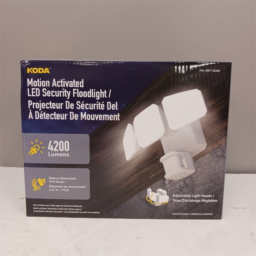 Events Viewbid - Koda Motion Activated LED Security FloodLight